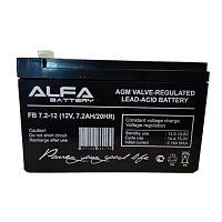 картинка ALFA FB 7-12 Аккумуляторная батарея (12В, 7А/ч) необслуживаемая  от магазина Интерком-НН