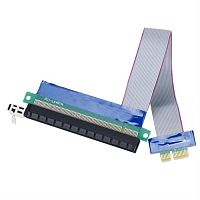 картинка Райзер карта - Удлинитель  PCI-E 1X на 16X гибкий шлейф от магазина Интерком-НН