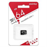 картинка Память Micro SD 64Gb SmartBuy class10 без адаптера (SB64GBSDCL10-00) от магазина Интерком-НН