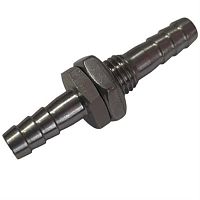 картинка Штуцер (фитинг, переходник, адаптер) с гайкой, нержавеющая сталь, 6мм от магазина Интерком-НН