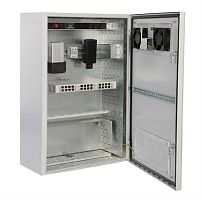 картинка Шкаф настенный 12U (600х500) уличный всепогодный, передняя дверь вентилируемая от магазина Интерком-НН