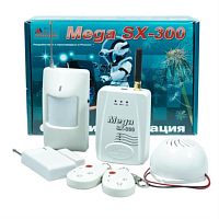 картинка ZONT Mega SX-300 беспроводная GSM-сигнализация с комбинированным видом связи (провод и радиоканал) от магазина Интерком-НН