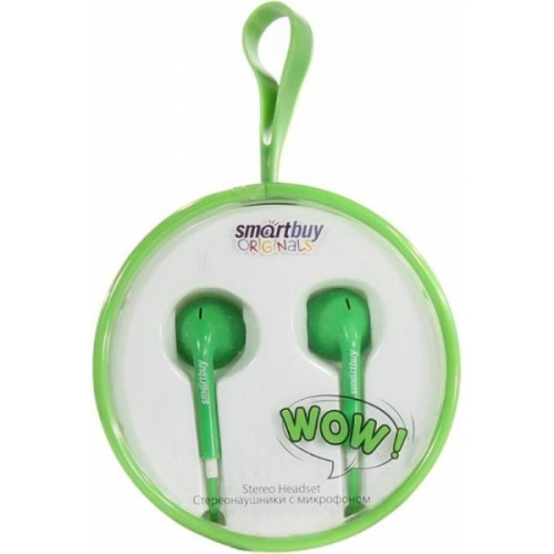 картинка Smartbuy SBH-830 Мобильная гарнитура WOW, зеленая от магазина Интерком-НН