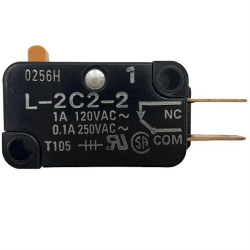картинка Omron L-2C2-2 микропереключатель 2-х контактный 0.1A 250V для микроволновой печи (СВЧ) от магазина Интерком-НН