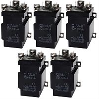 картинка Силовое реле Qianji JQX-60F-A 5 штук (Xinyu JQX-80A, LJQX-68F/1Z) 12В, контакты 250В 80А от магазина Интерком-НН