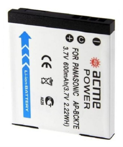 картинка AcmePower AP-BCK7E Аккумулятор Li-ion, 3.7 V, 600 mAh для фотокамер Panasonic от магазина Интерком-НН