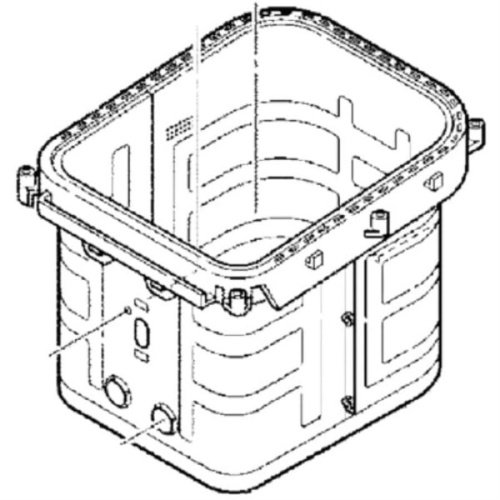 картинка Panasonic ADE96B165-H0 (ADE96B165) Корпус обогревателя для хлебопечи SD-2500, 2501, 2511, SD-ZB2502 от магазина Интерком-НН фото 2