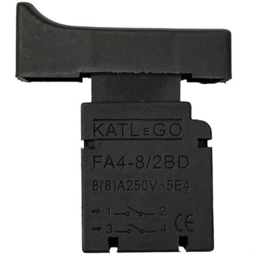 изображение Выключатель FA4-8/2BD (218) с фиксатором 8A, 250V для электроинструмента магазин Компании Интерком-НН картинка Выключатель FA4-8/2BD (218) с фиксатором 8A, 250V для электроинструмента от магазина Интерком-НН