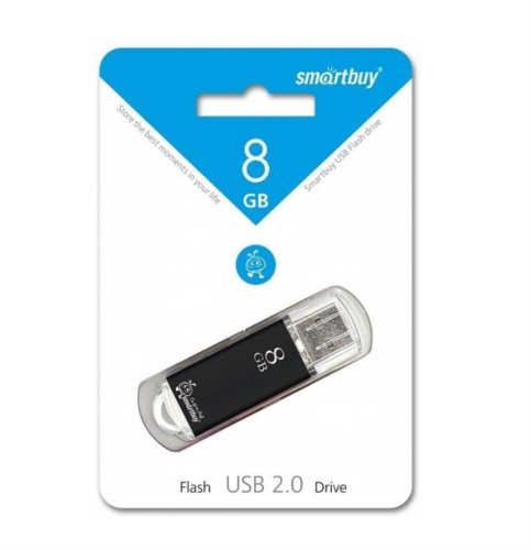 картинка Память USB 8Gb Smart Buy V-Cut черный 2.0 (SB8GBVC-K) от магазина Интерком-НН
