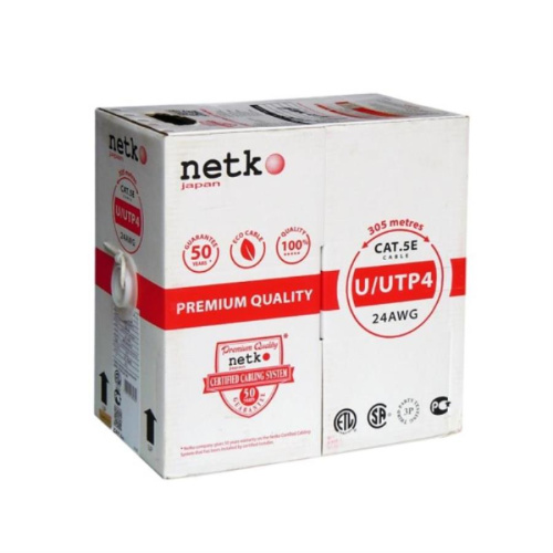 картинка Кабель UTP4 cat.5e многожильный, неэкранированный, медь (305м), Netko от магазина Интерком-НН