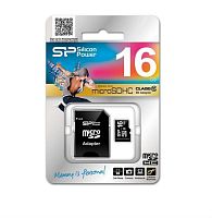 картинка Память Micro SD 16Gb Silicon Power class10 с адаптером  от магазина Интерком-НН