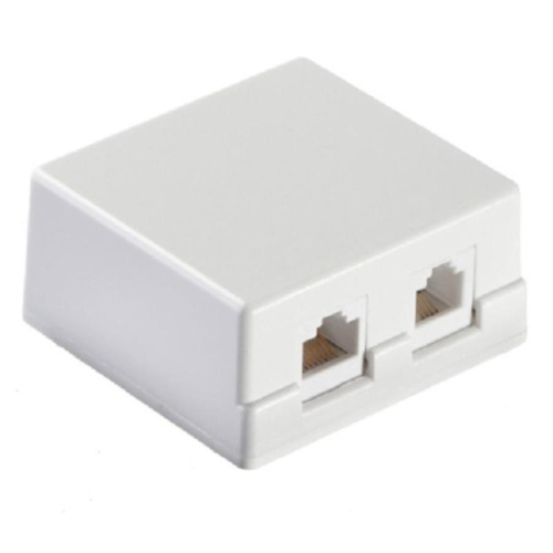 изображение Розетка внешняя комбинированная телефон+компьютер (RJ11+RJ45) магазин Компании Интерком-НН картинка Розетка внешняя комбинированная телефон+компьютер (RJ11+RJ45) от магазина Интерком-НН