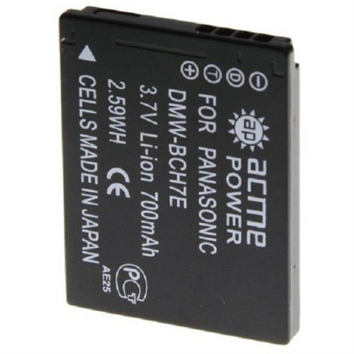 картинка AcmePower DMW-BCH7 Аккумулятор Li-ion 3.7 V, 700 mAh для фотокамер Panasonic от магазина Интерком-НН
