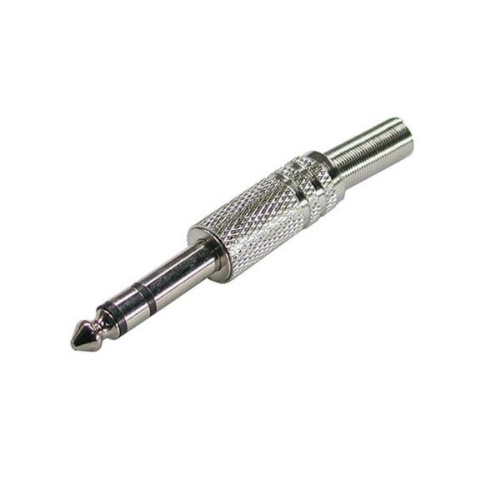 картинка Штекер 6-0035 металлический Jack 6.35мм моно от магазина Интерком-НН