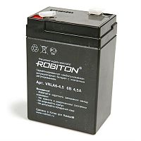 картинка Robiton VRLA6-4.5 свинцово-кислотный аккумулятор 6 В, 4.5 Ач от магазина Интерком-НН