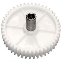 картинка Шестерня большая с валом D=82/13мм, H=59мм, 46 прямых зубьев для мясорубки Умелица, Дива, Ротор от магазина Интерком-НН