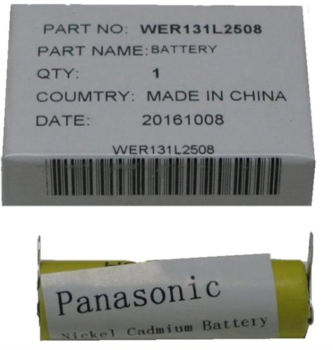 изображение Аккумулятор WER131L2508 машинки для стрижки Panasonic ER-131 магазин Компании Интерком-НН фото 2 картинка Panasonic WER131L2508 аккумулятор для триммера ER-131 от магазина Интерком-НН фото 2