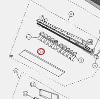 картинка Panasonic CWE24C1100 Шторка внутреннего блока кондиционера CS-PA12DKD от магазина Интерком-НН