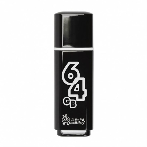 картинка Память USB 64Gb Smart Buy Glossy черный 2.0 (SB64GBGS-K) от магазина Интерком-НН фото 2