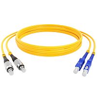 картинка Патч-корд оптический (optic patch cord) SC/UPC-FC/UPC SM 9/125мкм одномодовый (duplex) 1 метр от магазина Интерком-НН