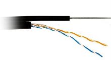 картинка Кабель FTP2 cat5е витая пара экранированная для наружных работ с тросом  от магазина Интерком-НН