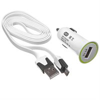 картинка OLTO Автомобильное зарядное устройство OLTO CCH-2103 DC/DC (5V 1A), USB гн, кабель microUSB от магазина Интерком-НН