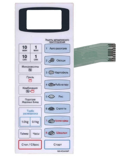 картинка Panasonic F630Y6W20HZP Сенсорная панель на русском для СВЧ (микроволновой печи) NN-K544WF ZPE от магазина Интерком-НН фото 3