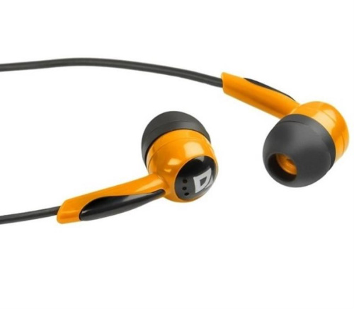 картинка Defender Basic 604 (63606) Наушники вставки, черно-оранжевые от магазина Интерком-НН