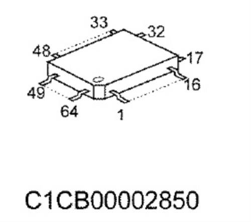 изображение C1CB00002850 микросхема Panasonic магазин Компании Интерком-НН картинка Panasonic C1CB00002850 Микросхема от магазина Интерком-НН
