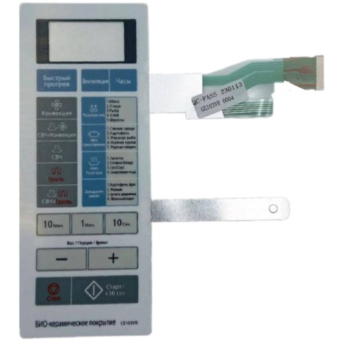 картинка Samsung DE34-00346A сенсорная панель управления для микроволновой печи (СВЧ) CE103VR белый от магазина Интерком-НН фото 2