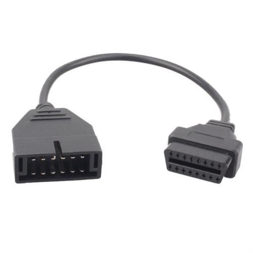 картинка Кабель-переходник диагностического разъема с OBD1 12pin на  OBD2 16pin разъем  от магазина Интерком-НН