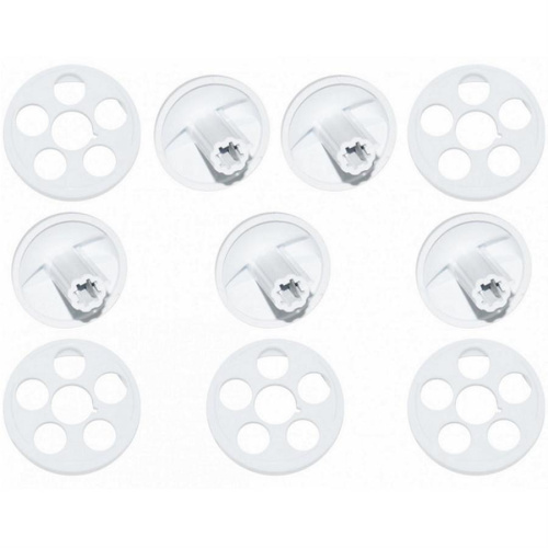 картинка Комплект ручек 01041602 для газовой плиты Дарина GM442 (белые) без газконтроля от магазина Интерком-НН фото 2