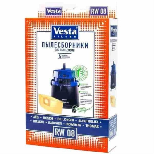 изображение Vesta filter RW08 комплект мешков-пылесборников бумажных (4шт) для пылесоса Rowenta магазин Компании Интерком-НН картинка Vesta filter RW08 комплект мешков-пылесборников бумажных (4шт) для пылесоса Rowenta от магазина Интерком-НН