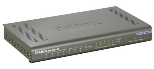 картинка DVG-5008SG VoIP-шлюз с 8 портами FXS, 1 портом10/100/1000Base-TX, 4 портамиLAN 10/100/1000Base-TX от магазина Интерком-НН