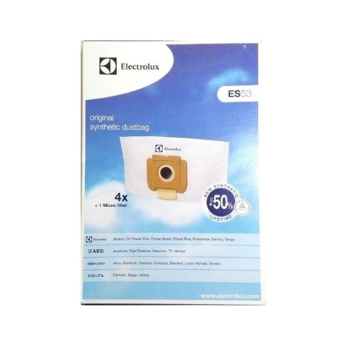 картинка Electrolux 9001968420 Мешок-пылесборник синтетический ES53 для пылесоса (уп. 4шт+1 фильтр) от магазина Интерком-НН