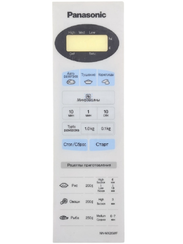 картинка Panasonic F630Y5U40HZP Сенсорная панель для СВЧ (микроволновой печи) NN-MX26WF от магазина Интерком-НН фото 3
