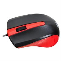 картинка Oklick 225M Мышь проводная USB, чёрный/красный от магазина Интерком-НН