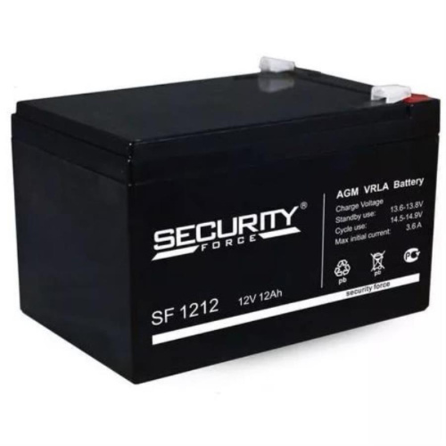 изображение Аккумулятор Security Force 12В, 12 А/ч (SF 1212 ) магазин Компании Интерком-НН картинка Security Force SF 1212 Аккумулятор 12В, 12 А/ч от магазина Интерком-НН