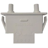 картинка Выключатель света 306(12) 2-х кнопочный, 3 контакта 250V, 0.25A для холодильника  от магазина Интерком-НН