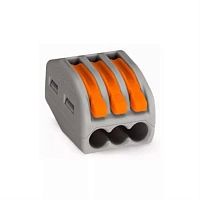 картинка Клемма 222-413 многоразовая, универсальная, 3-проводная ((0,08-2,5 (4) мм2) Netko от магазина Интерком-НН