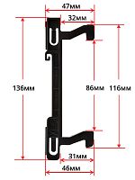 картинка LG 4026W2A014 Замок двери крючок 136мм для микроволновой печи MS-2068ZL от магазина Интерком-НН