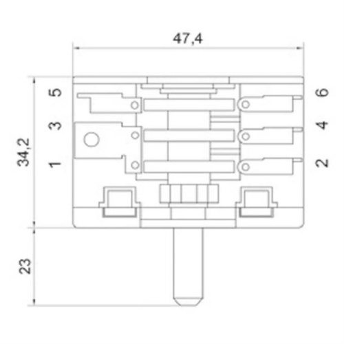 изображение Simfer H35-30-200-005 (Tibon 430230D) Переключатель режимов для электрической духовки магазин Компании Интерком-НН фото 3 картинка Simfer H35-30-200-005 (Tibon 430230D) Переключатель режимов для электрической духовки от магазина Интерком-НН фото 3