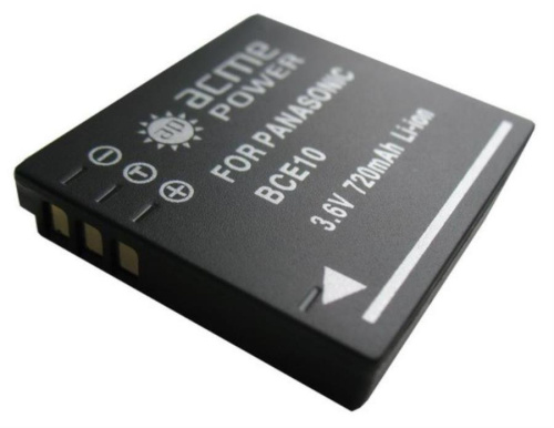 картинка AcmePower AB-BCE10/ S008 Аккумулятор Li-ion, 3.6 V, 720 mAh для фотокамер Panasonic  от магазина Интерком-НН фото 2