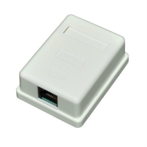 картинка Розетка компьютерная 1 порт RJ-45 cat.5e REXANT 03-0121 от магазина Интерком-НН