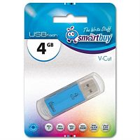картинка Память USB 4 Gb Smart Buy V-Cut синий от магазина Интерком-НН