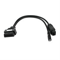 картинка Кабель-переходник диагностического разъема PSA 2pin V2 на OBDII 16pin для автомобиля от магазина Интерком-НН