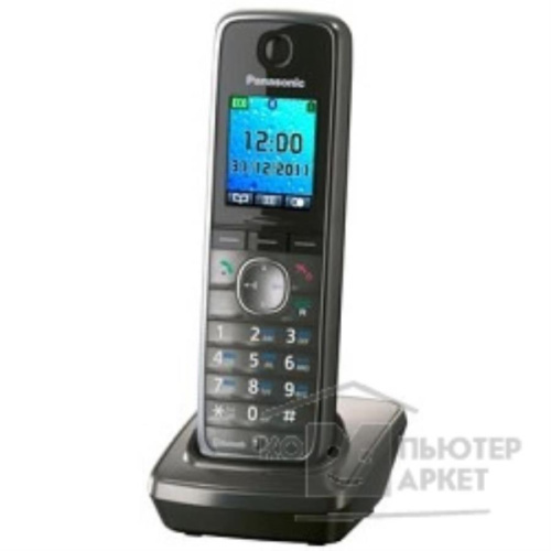 картинка Panasonic KX-TGA860RUM - Дополнительная трубка DECT (радиотелефон) , цвет: серый металлик  от магазина Интерком-НН фото 2