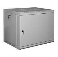 картинка Шкаф настенный 19", 12U, (600x450x635), металлич дверь, серый  от магазина Интерком-НН