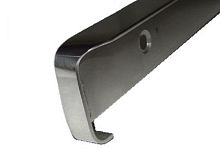картинка Планка угловая для столешниц 38мм R9 глянцевая, правая, нержавещая сталь от магазина Интерком-НН