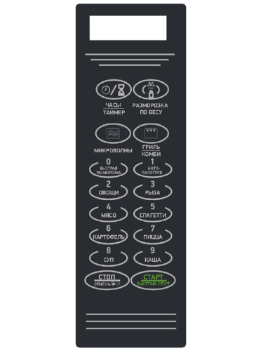 картинка 20MWG-734S-SP Сенсорная панель для микроволновой СВЧ печи BBK 20MWG-734S/BX черный от магазина Интерком-НН